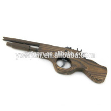 pistola de brinquedo de borracha sniper de madeira